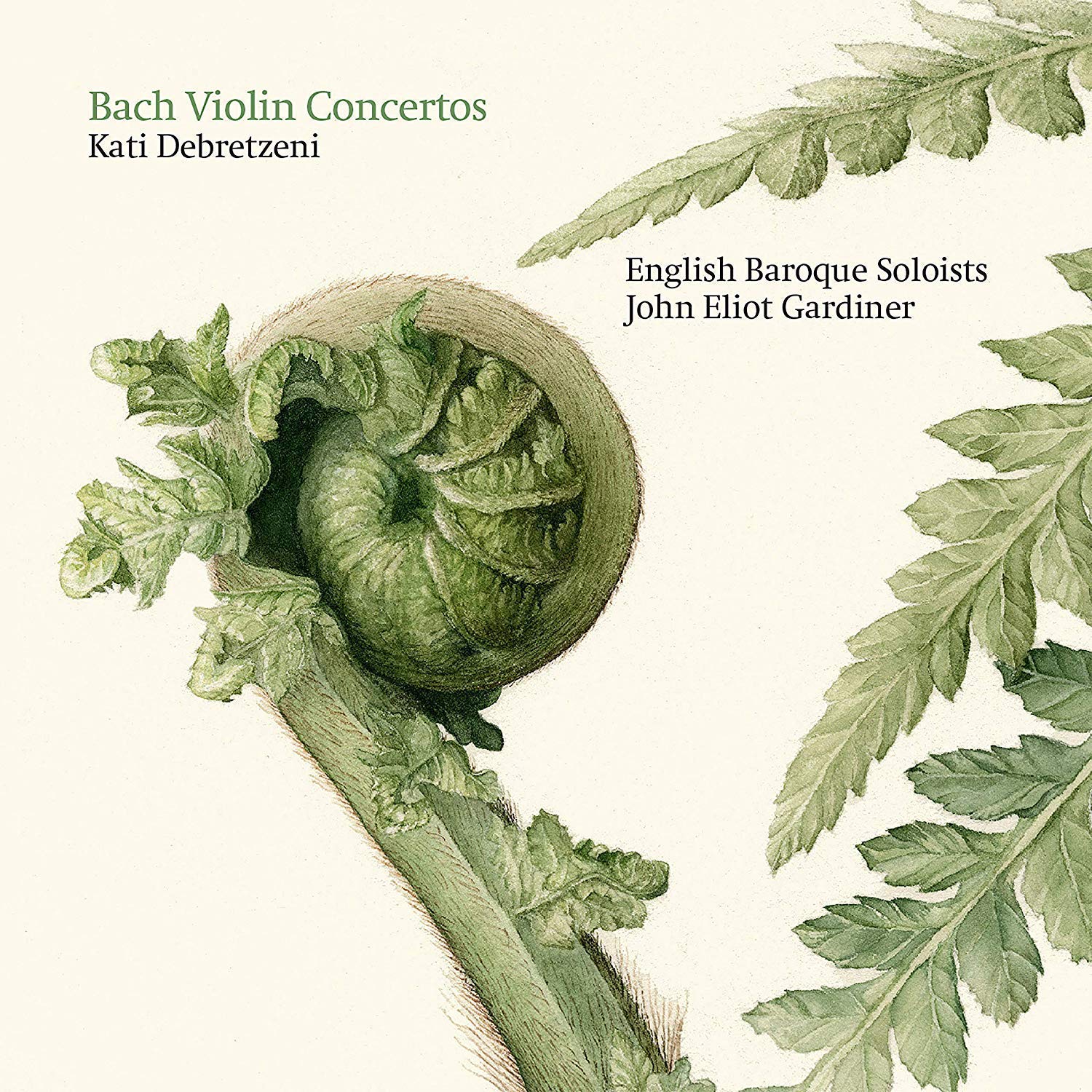 CD cover of Bach violin concertos
