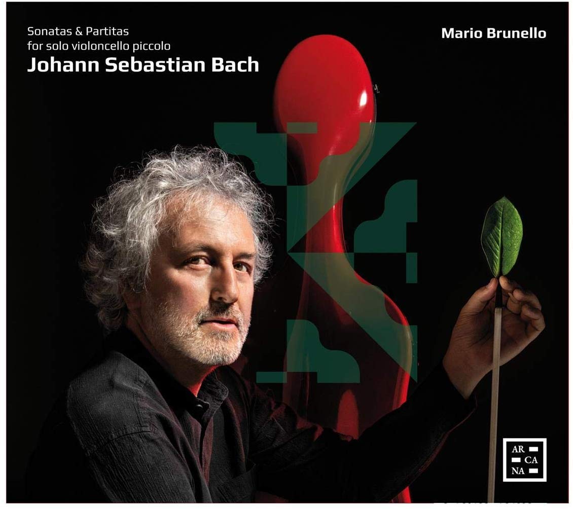 Cover of Brunello CD of Bach violin music on cello