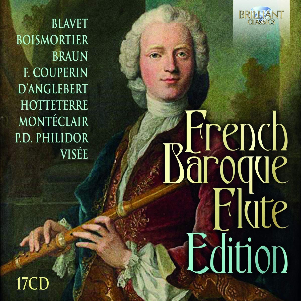 Cover of the box of the French Baroque Flute collection of CD recordings