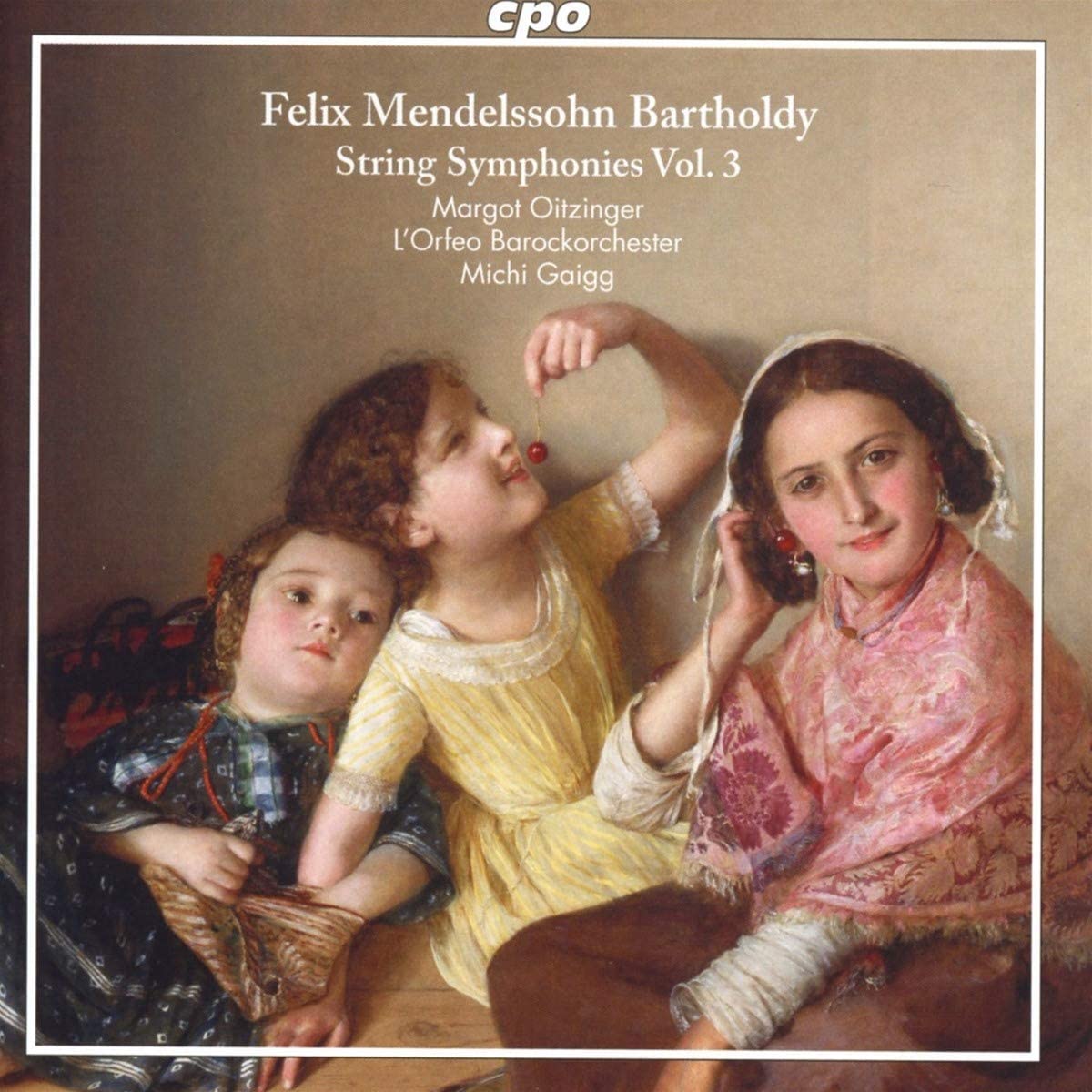 Cover of cpo CD Mendelssohn string symphonies vol. 3