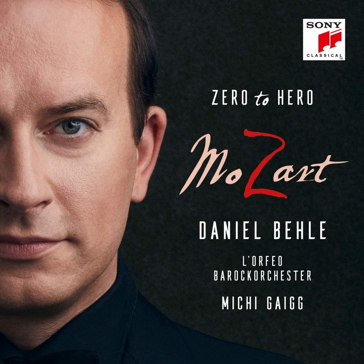 CD cover of David Behle Mozart Hero to zero