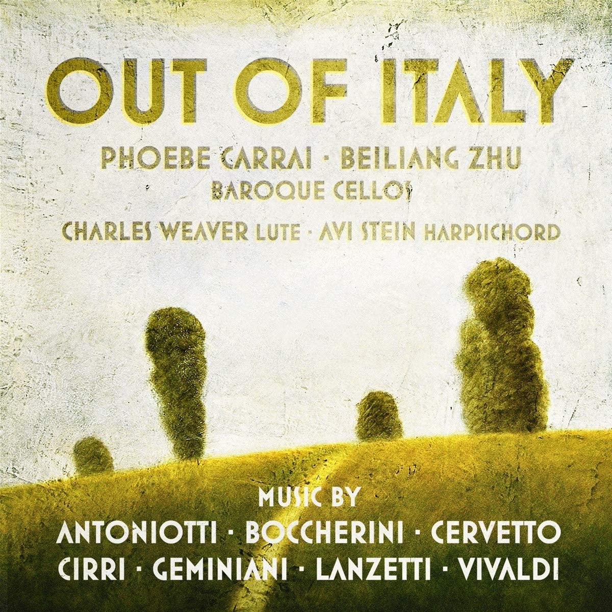 CD cover Out of Italy Phoebe Carrai