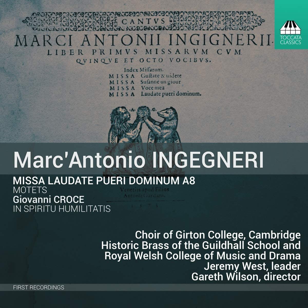 Ingegneri's Missa Laudate pueri Dominum CD cover