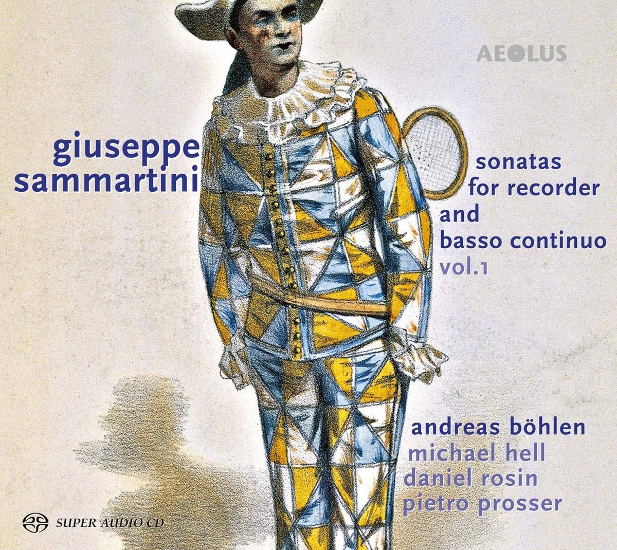 Sammartini recorder sonatas Andreas Böhlen CD cover