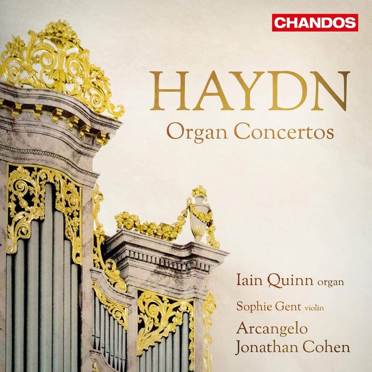 Haydn Organ Concertos Quinn Gent Arcangelo Cohen Chandos CD cover