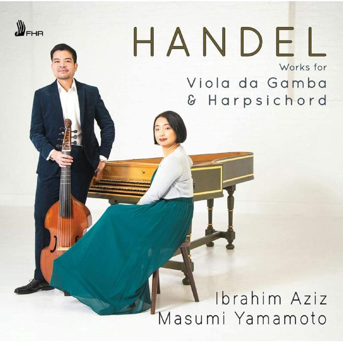 CD cover of Handel gamba sonatas recording by Aziz and Yamamoto