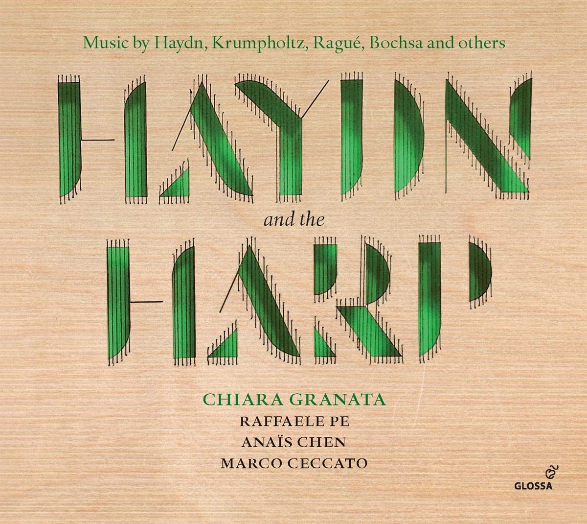 CD cover of recording of music by Haydn with harp