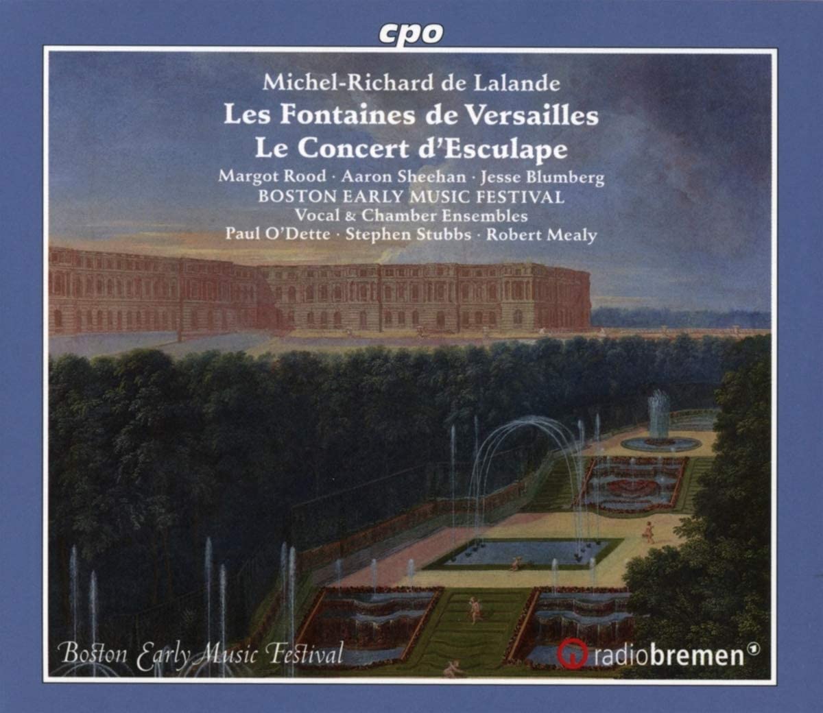 CD cover of de Lalande Les Fontaines de Versailles
