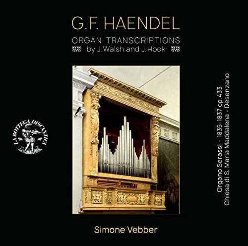 CD cover Vebber plays transcriptions of Handel on the organ
