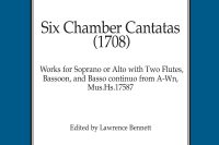 Antonio Bononcini Six Chamber Cantatas (1708) RRMBE 212