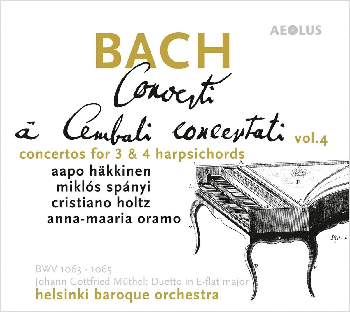 CD cover Bach Concerto à Cembali concertati vol. 4