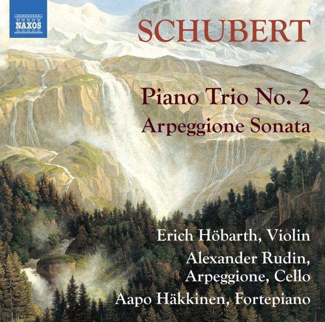 CD cover Schubert Piano Trio no 2 Arpeggione sonata Hobarth Rudin Häkkinen