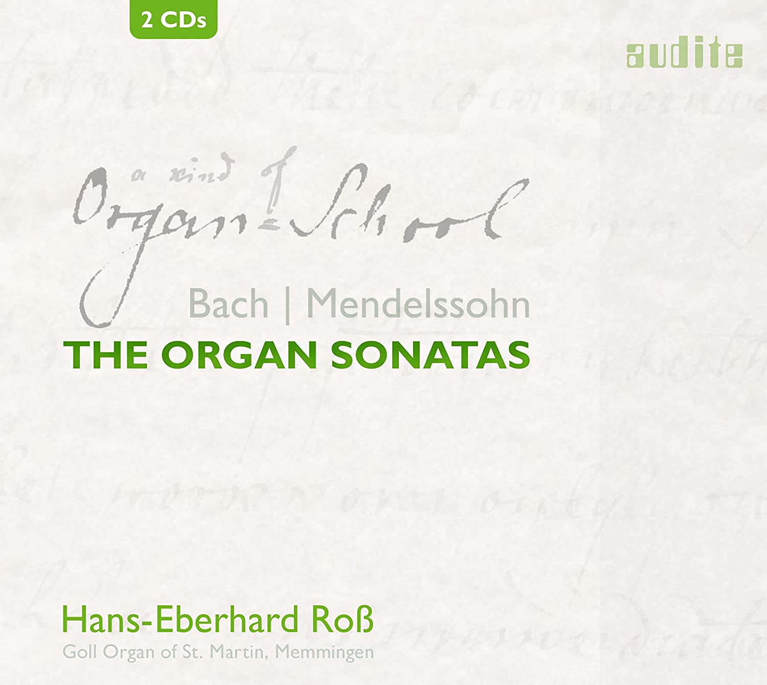 CD cover Bach Mendelssohn Organ Sonatas
