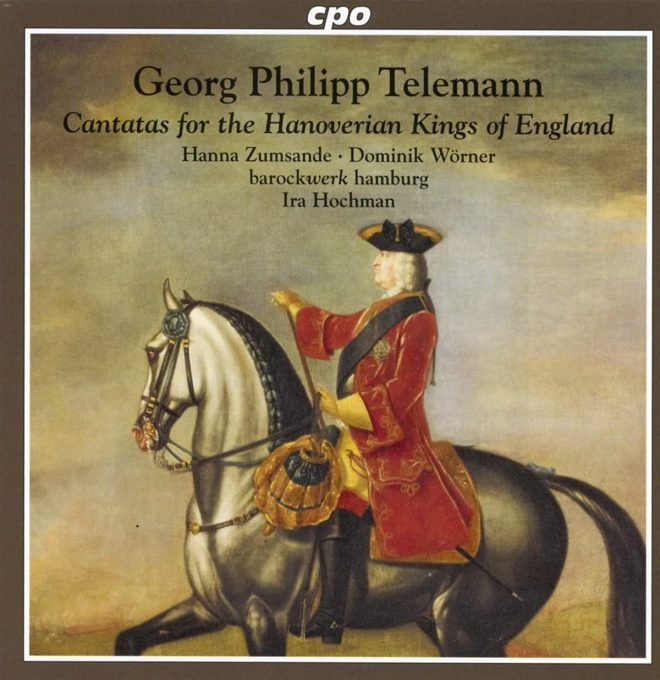 CD cover Telemann Cantatas for the Hanoverian Kings of England