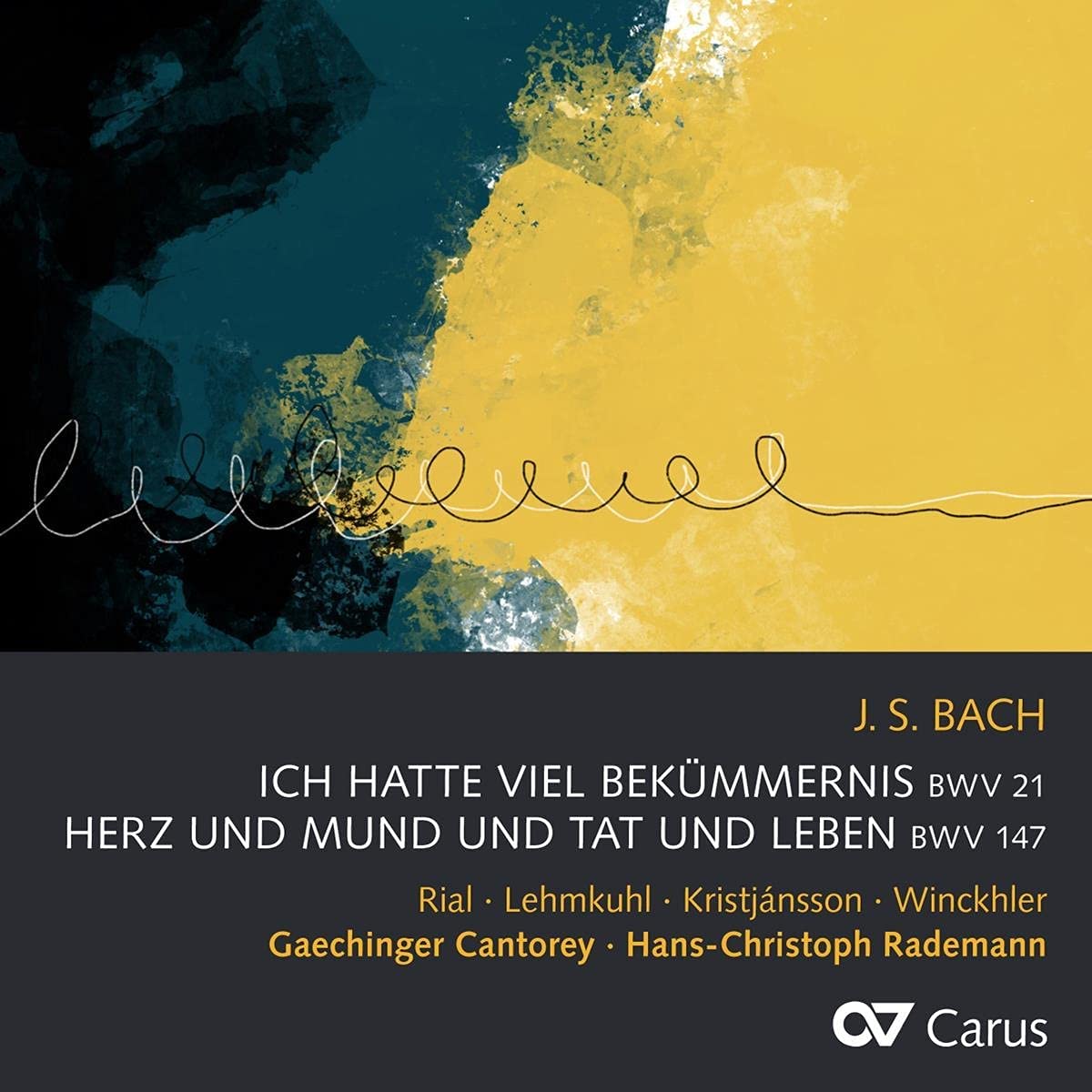 CD cover of Bach Ich hatte viel Bekümmernis Rademann