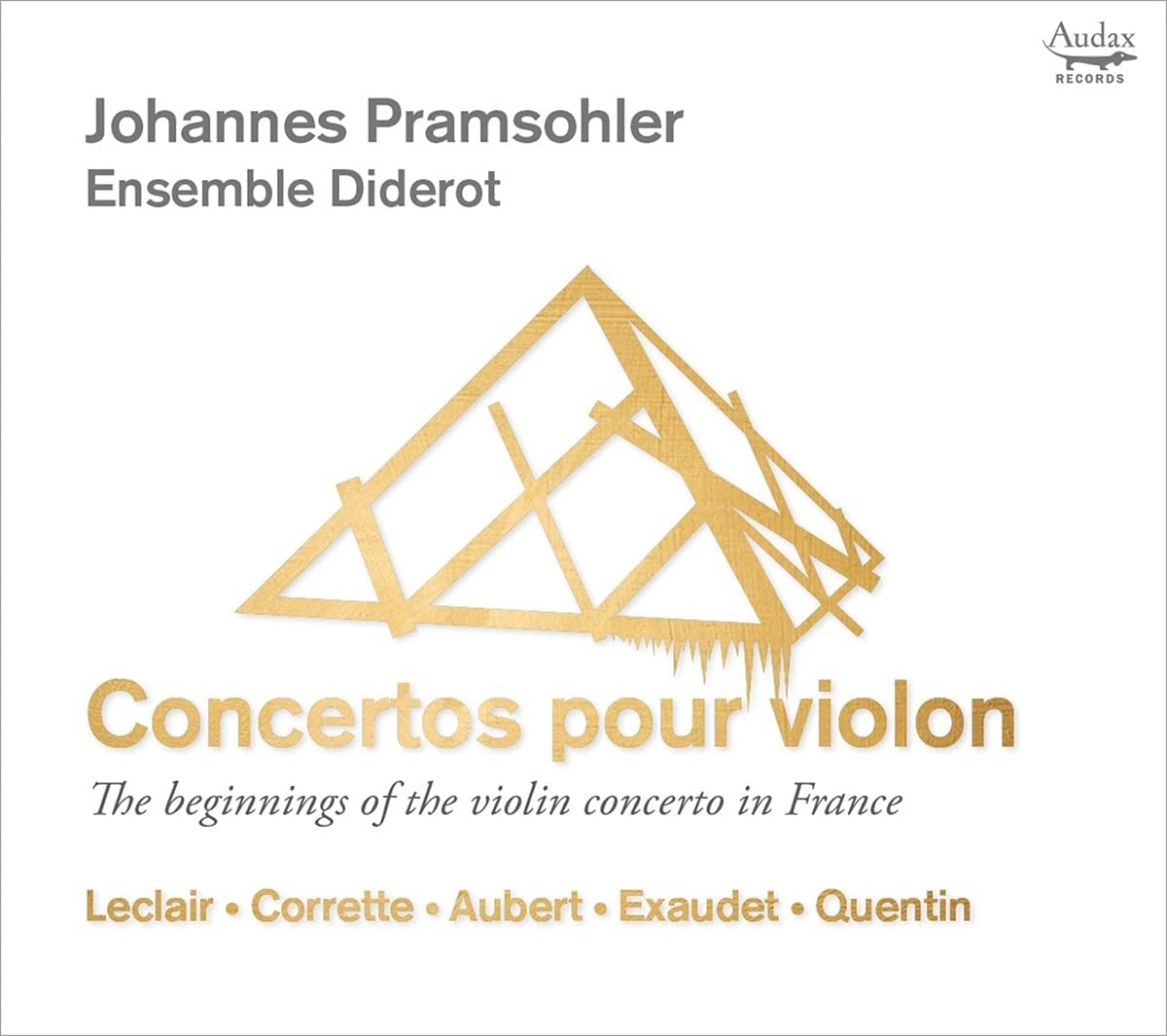 CD cover Ensemble Diderot Concertos pour violon