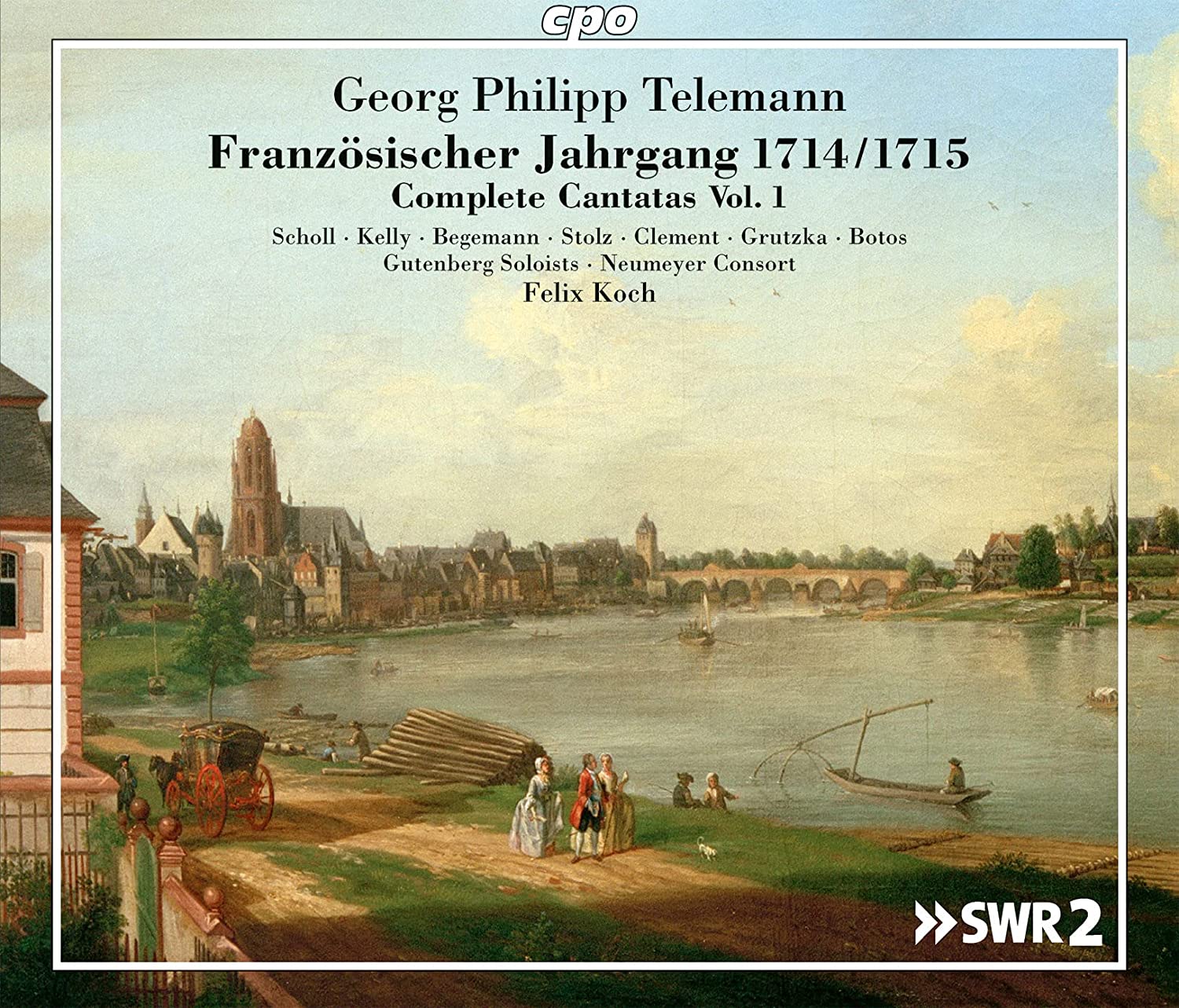 CD cover of Telemann Französischer Jahrgang vol. 1