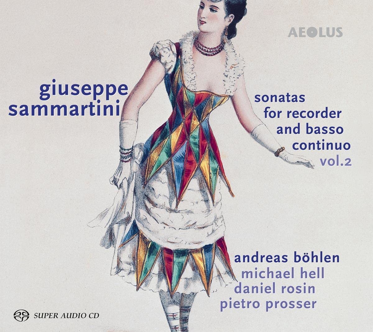 CD cover Giuseppe Sammartini Sonatas for recorder and basso continuo vol. 2