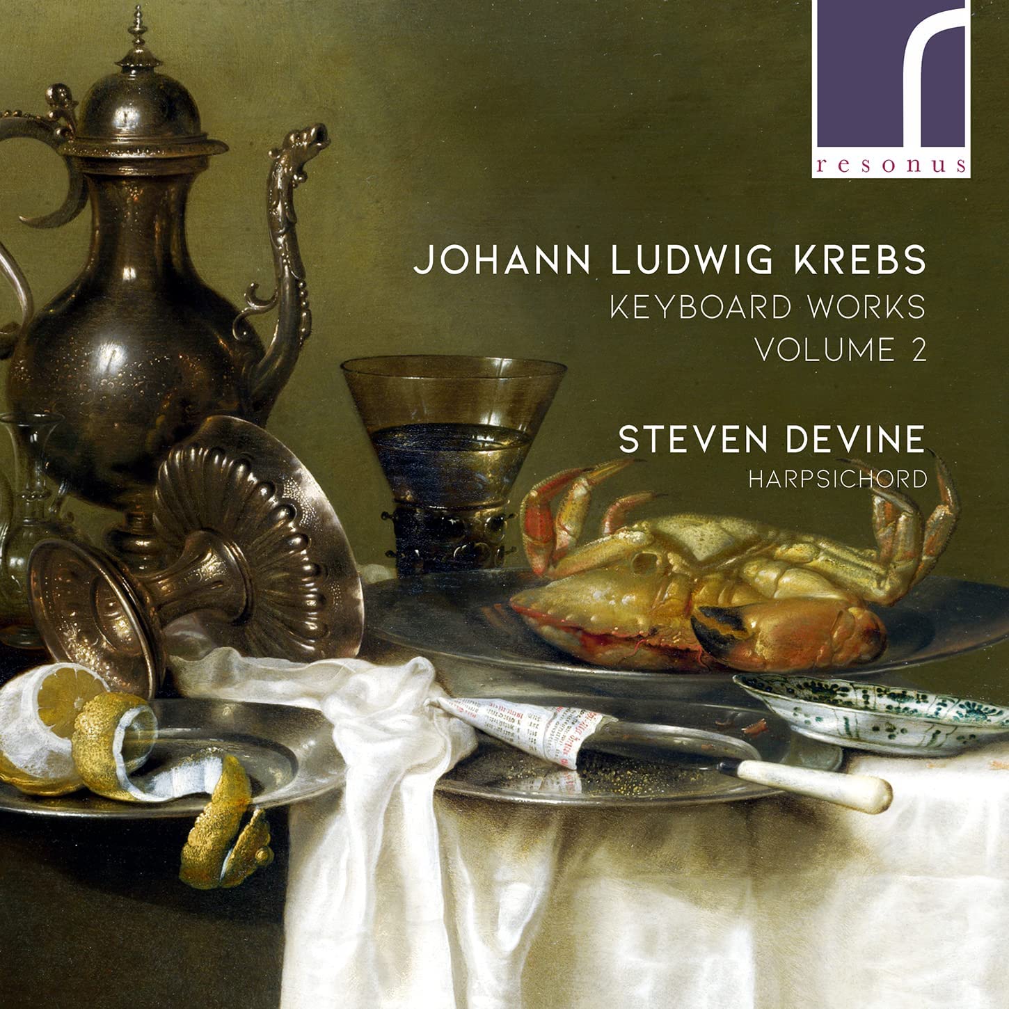 CD cover Krebs Keyboard music volume 2 Steven Devine
