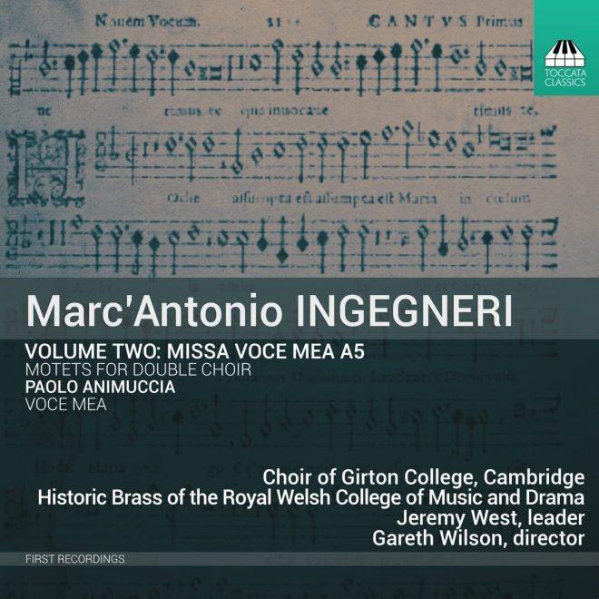 CD cover Marc'Antonio Ingegneri Volume 2