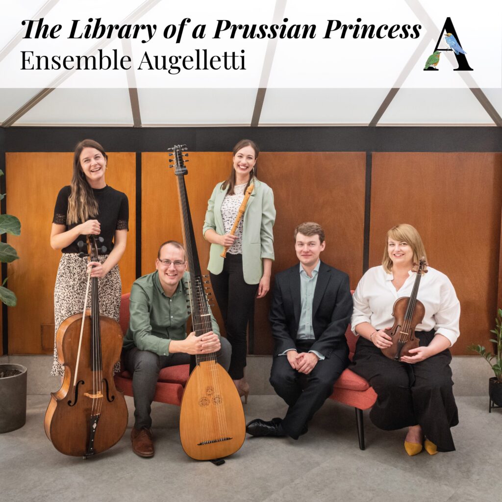 CD cover The library of a Prussian princess Ensemble Augelletti
