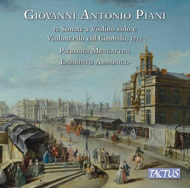 CD cover Piani 12 Sonate a Violino solo Mencattini Labirinto Armonico