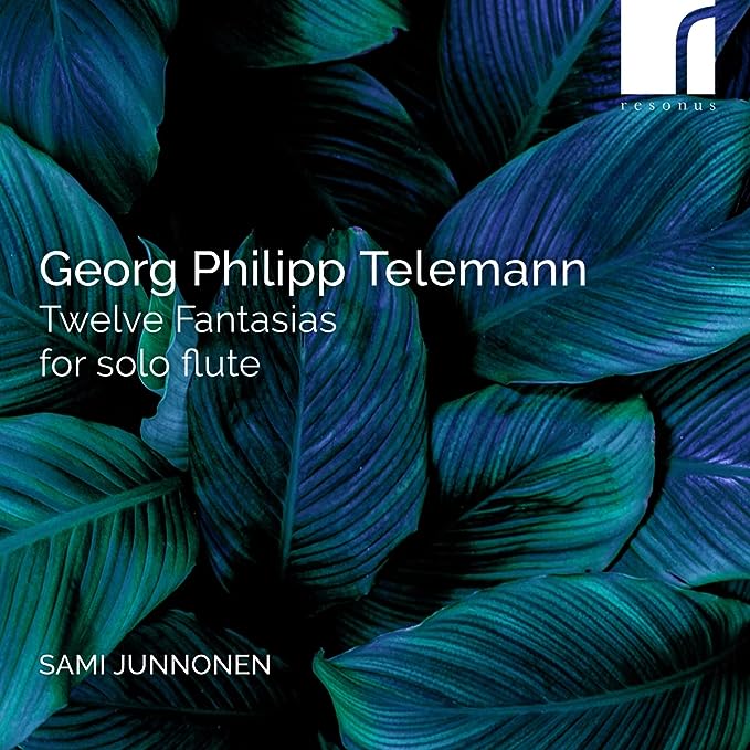 CD cover Sami Junnonen Telemann Twelve Fantasias for solo flute