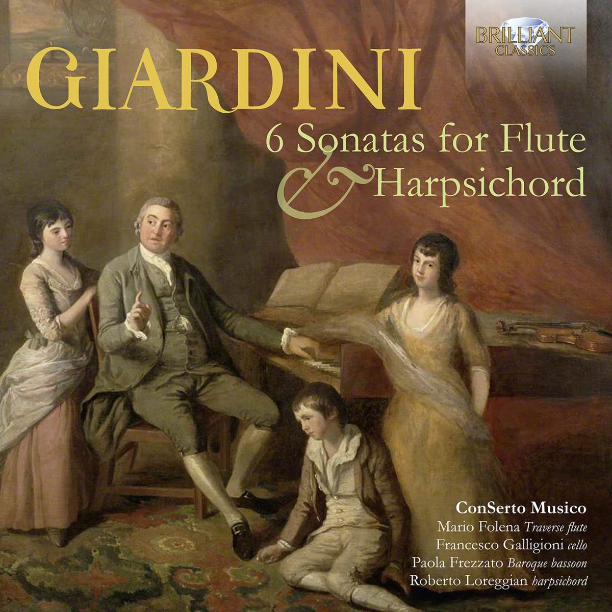 Felice Giardini 6 Sonatas for Flute & Harpsichord