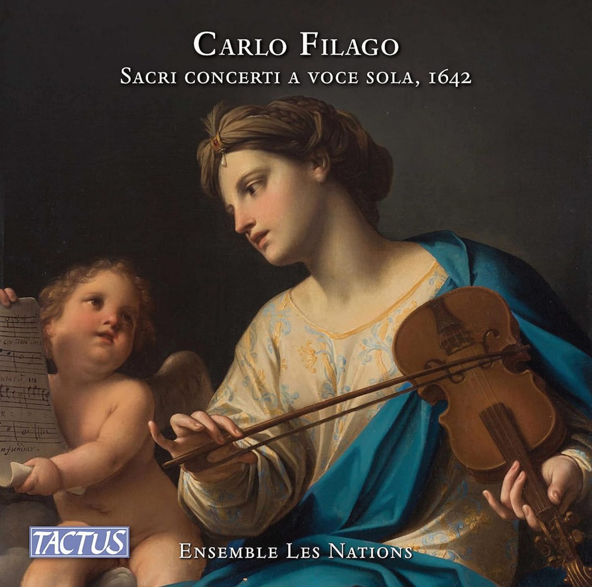 CD cover Carlo Filago Sacri concerti a voce solo