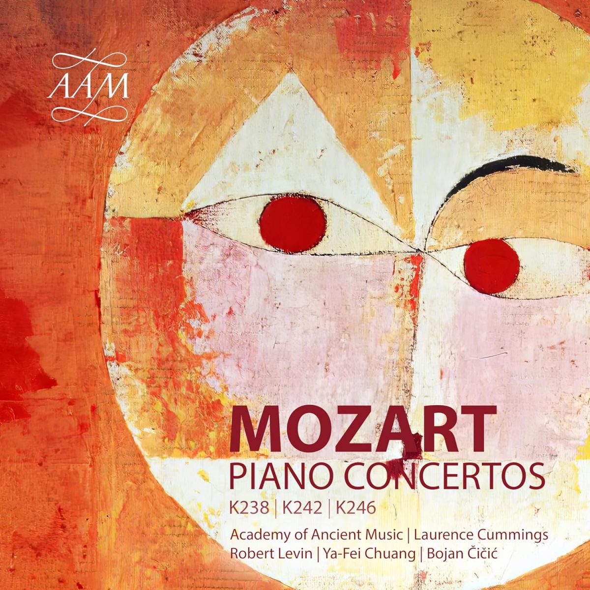 CD cover Mozart K238, 242, 246 Levin AAM