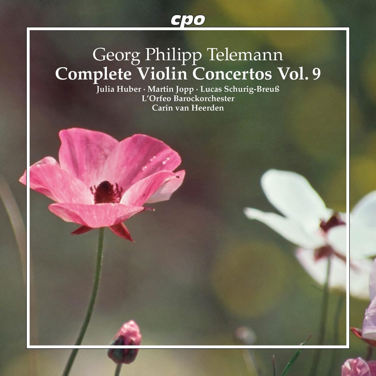 CD cover Telemann Complete violin concertos vol 9 Huber van Heerden L'Orfeo