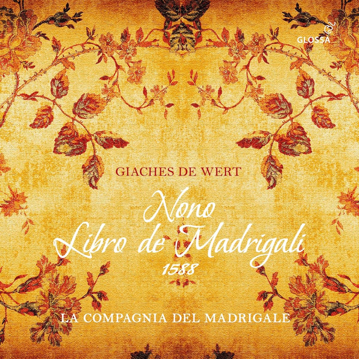 CD cover De Wert Nono Libro de Madrigali 1588