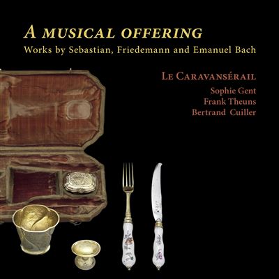 CD cover A musical offering Bach's journey to Potsdam 1747