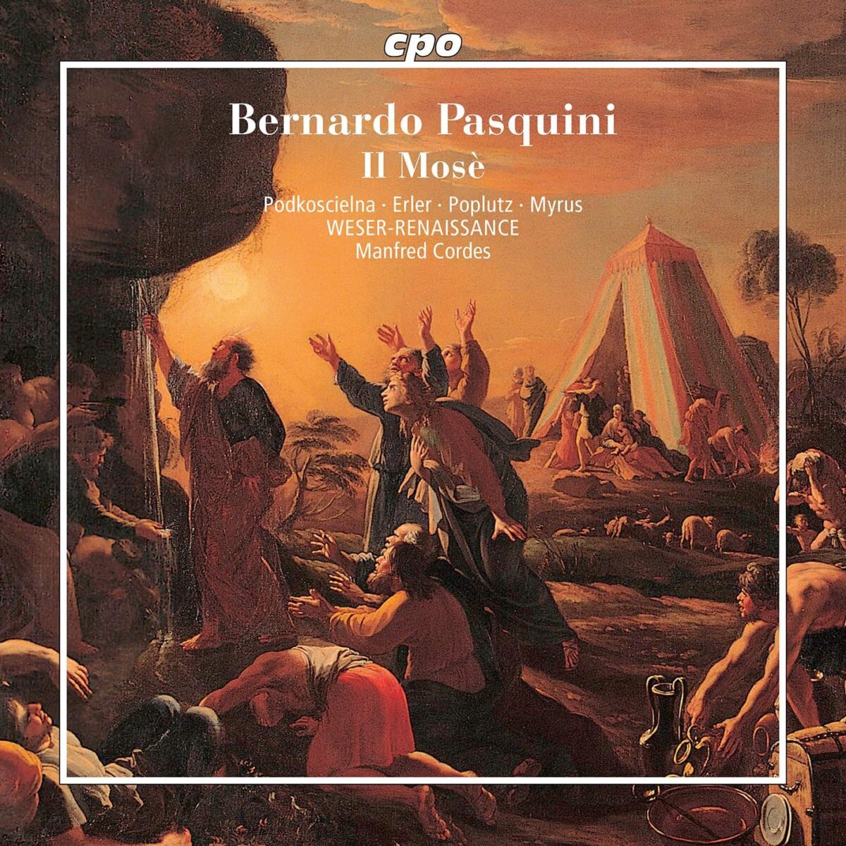 CD cover Pasquini Il Mosè Weser-Renaissance